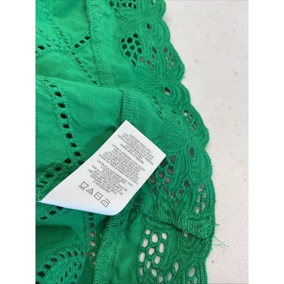 Cabi Women's Gemma Sleeveless Eyelet tunic Tank Top Kelly Green SIZE M - Picture 6 of 9